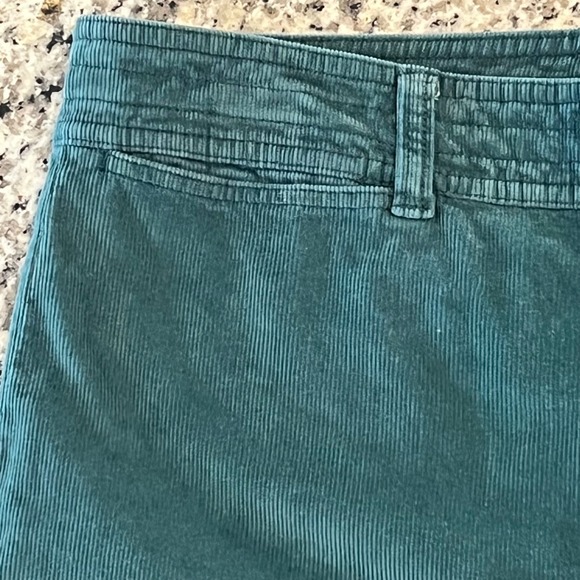 Faherty Wide Leg Corduroy Pants Womens 30 Y2K Green - Picture 5 of 11